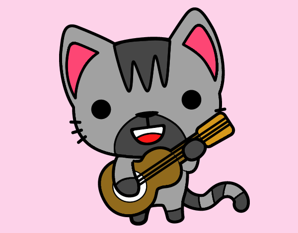 Gato guitarrista