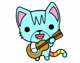 Gato guitarrista