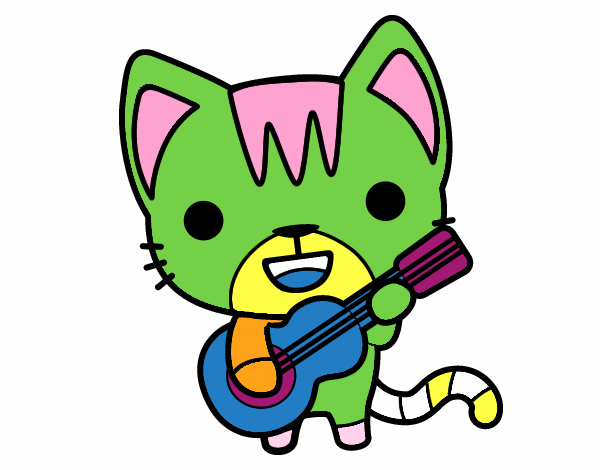 Gato guitarrista