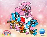 Gumball y amigos contentos