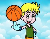 Jugador de baloncesto junior