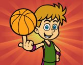 Jugador de baloncesto junior