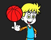 Jugador de baloncesto junior