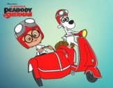 Mr Peabody y Sherman en moto