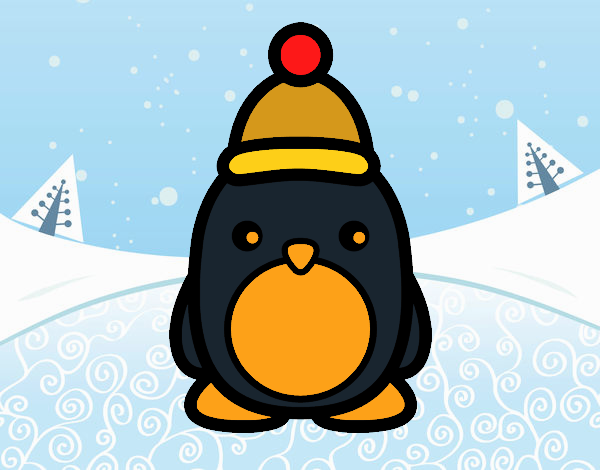 Pingüino navideño