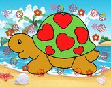 Tortuga con corazones