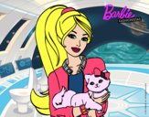 Barbie con su linda gatita