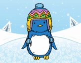 Bebé pingüino con gorrito