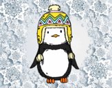 Bebé pingüino con gorrito