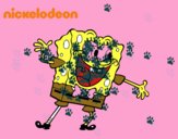 Bob Esponja saludando