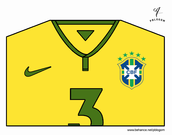 Camiseta del mundial de fútbol 2014 de Brasil