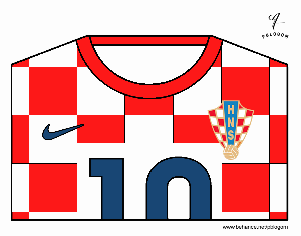 Camiseta del mundial de fútbol 2014 de Croacia