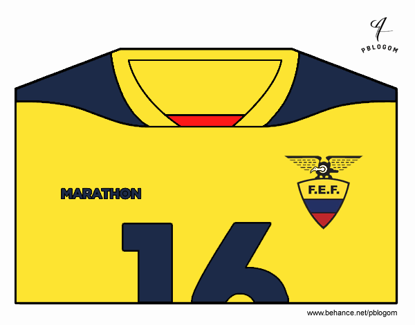 Camiseta del mundial de fútbol 2014 de Ecuador