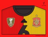 Camiseta del mundial de fútbol 2014 de España