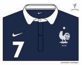 Camiseta del mundial de fútbol 2014 de Francia