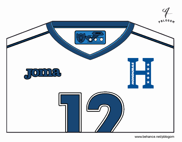Camiseta del mundial de fútbol 2014 de Honduras