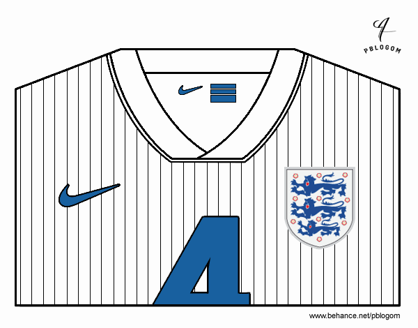 Camiseta del mundial de fútbol 2014 de Inglaterra