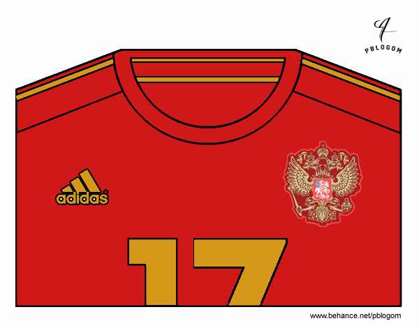 Camiseta del mundial de fútbol 2014 de Rusia