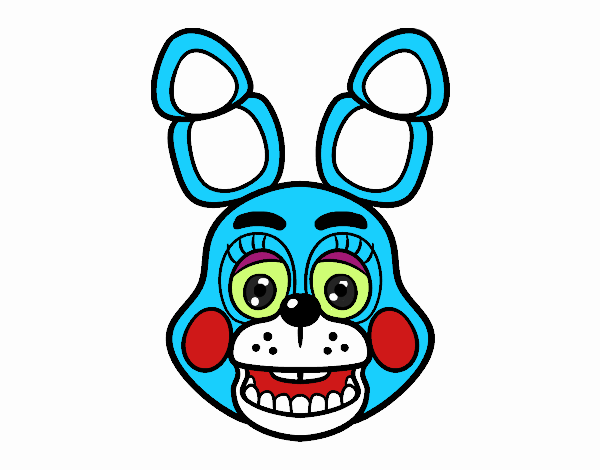 Cara de Toy Bonnie de Five Nights at Freddy's