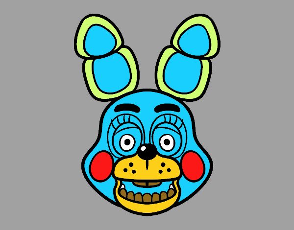 Cara de Toy Bonnie de Five Nights at Freddy's