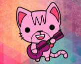 Gato guitarrista