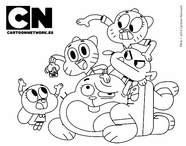 Dibujo de Grupo de Gumball pintado por en Dibujos.net el día 28-03-20 a