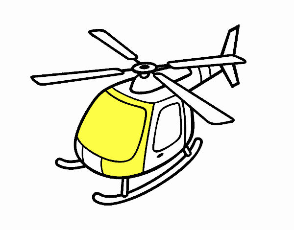 Helicóptero volando