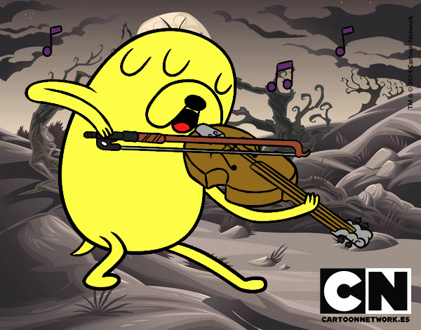 Jake tocando el violín