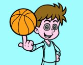 Jugador de baloncesto junior