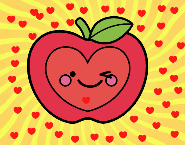 Manzana corazón