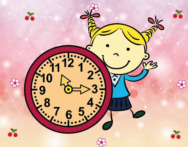 Niña con reloj