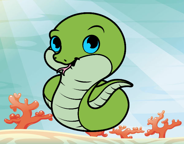 la serpiente bebe