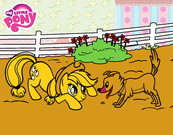 Applejack y Winona