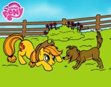 Applejack y Winona