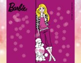 Barbie con cazadora de cuadros