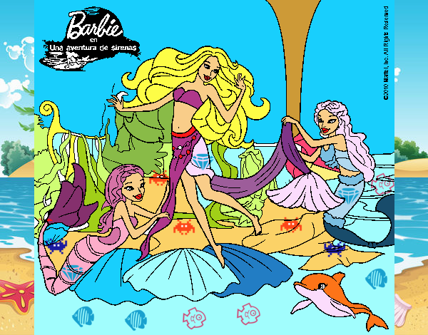 Las sirenas del mar y barbie