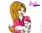 Barbie con su linda gatita