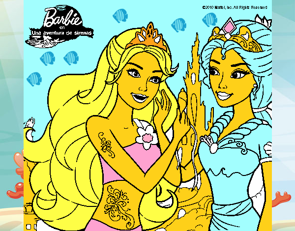 Barbie se despiede de la reina sirena