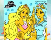 Barbie se despiede de la reina sirena