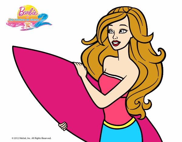 Barbie va a surfear