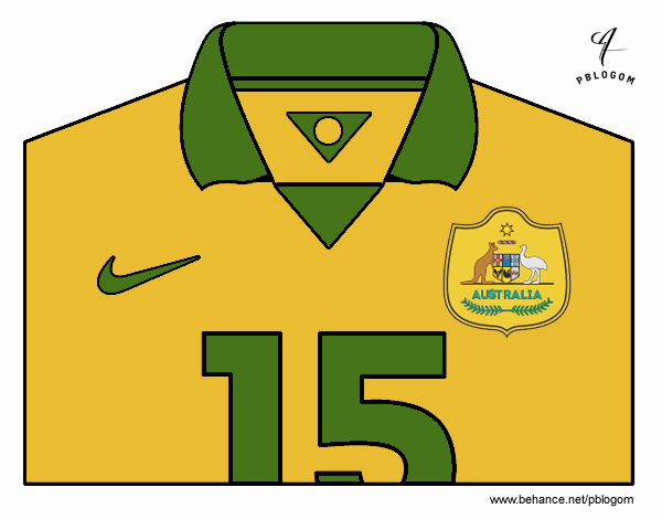 Camiseta del mundial de fútbol 2014 de Australia