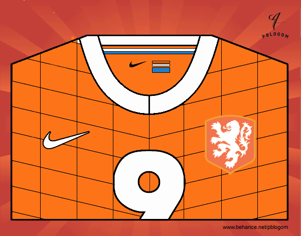 Camiseta del mundial de fútbol 2014 de Holanda