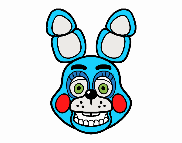 Cara de Toy Bonnie de Five Nights at Freddy's