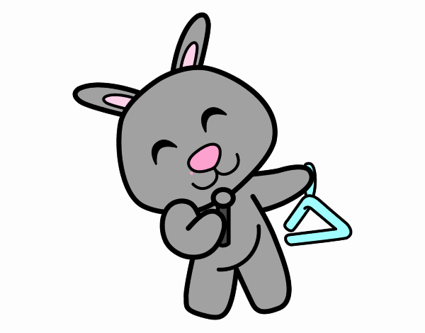 Conejo con triángulo