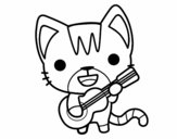 Gato guitarrista