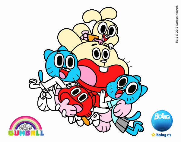 Gumball y amigos contentos