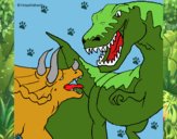 Lucha de dinosaurios