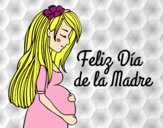 Mamá embarazada en el día de la madre