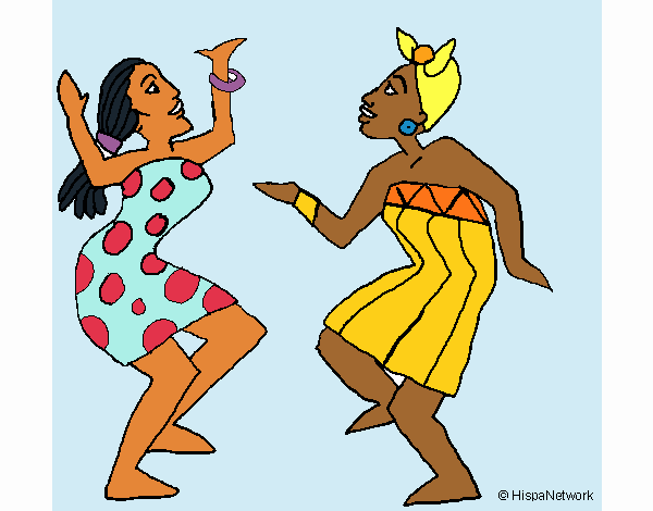 Dibujo De Mujeres Bailando Pintado Por En Dibujos Net El Dia 30 03