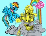 Rainbow Dash en su palacio